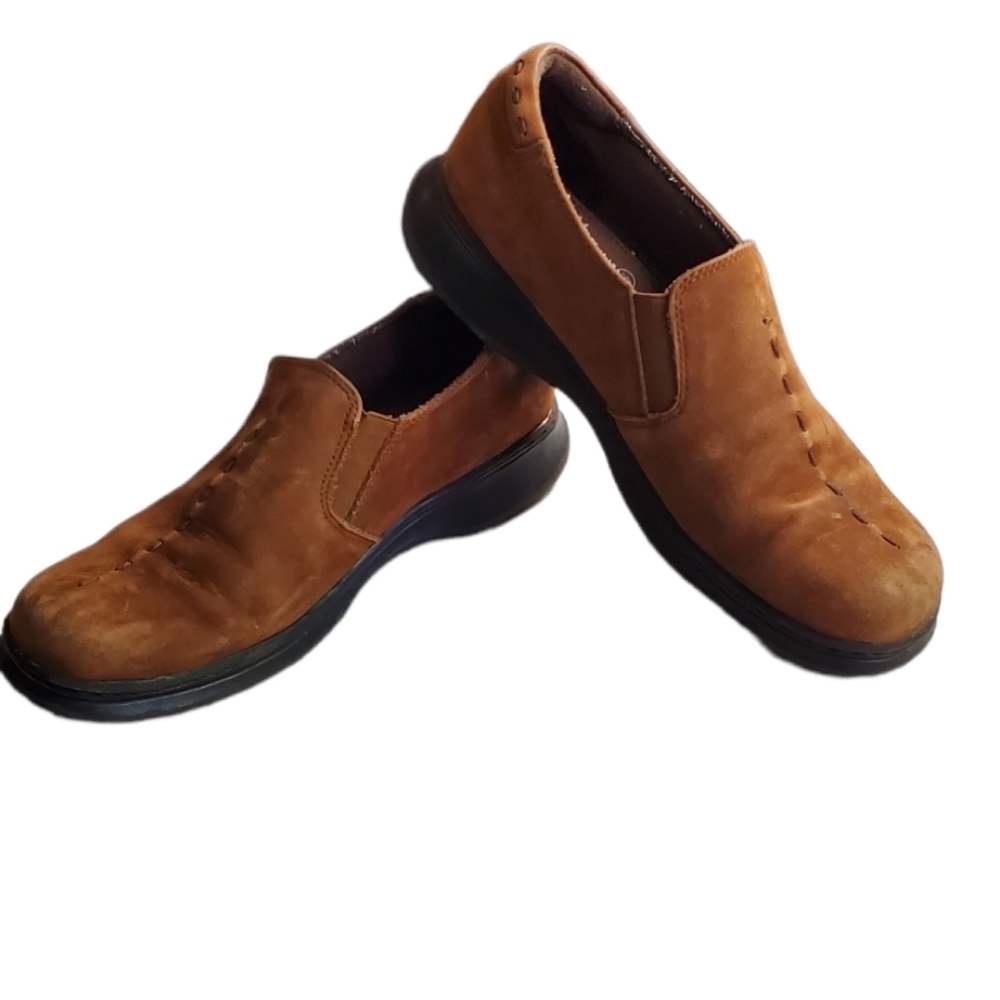 DR. SCHOLLS double Air Pilla suede slip-on shoes 9 1/2